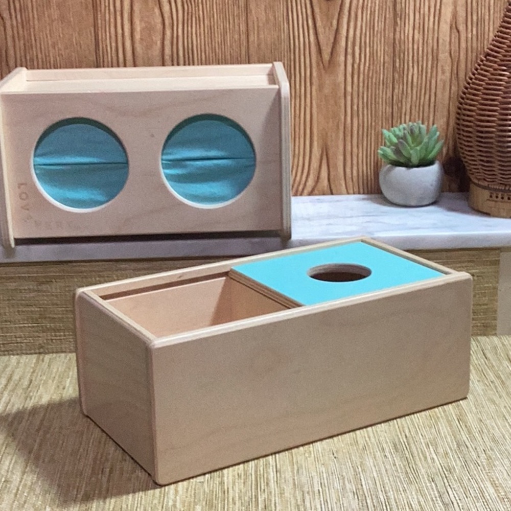 Lovevery Wooden Montessori Toys Ball Drop and Sensory Box